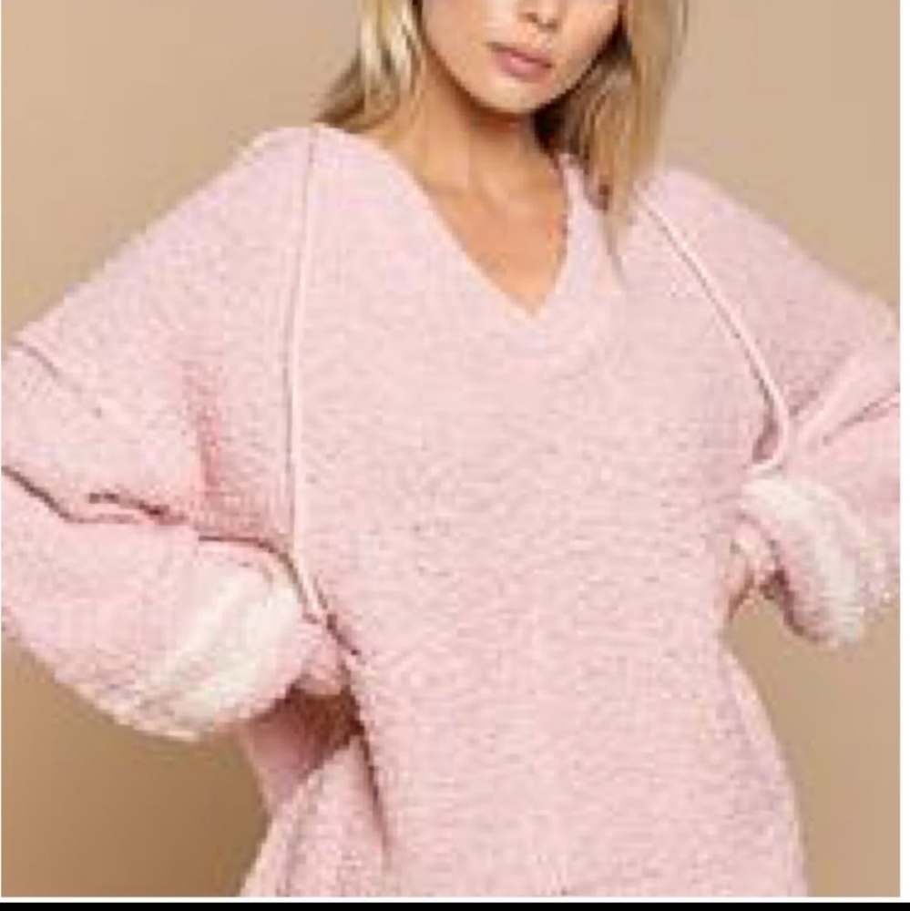 POL textured hoodie sweater. - Picture 8 of 9